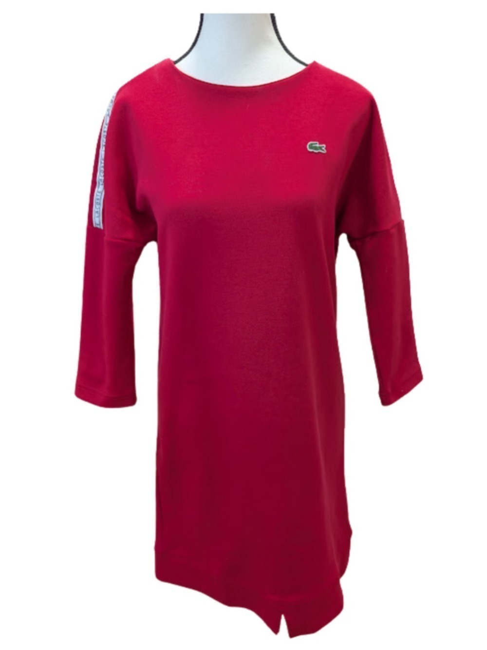 Lacoste Sport Dress Tape Detail Tenniscore Preppy Athleisure Pink Logo Size 36